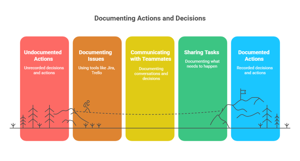 improve productivity by documenting decision and actions