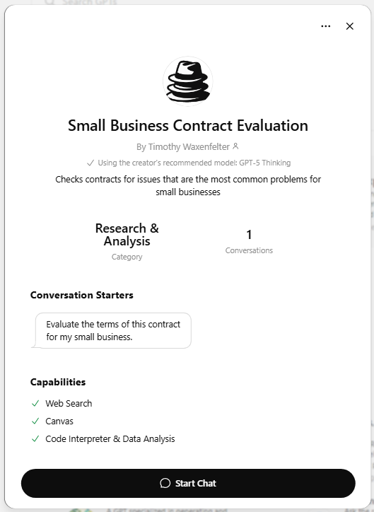 Evaluación de contratos de software para pequeñas empresas gpt