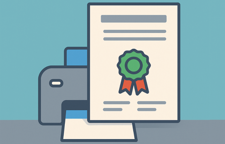 generador de certificados de capacitación