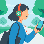 Escucha podcasts sobre pequeñas empresas mientras caminas.