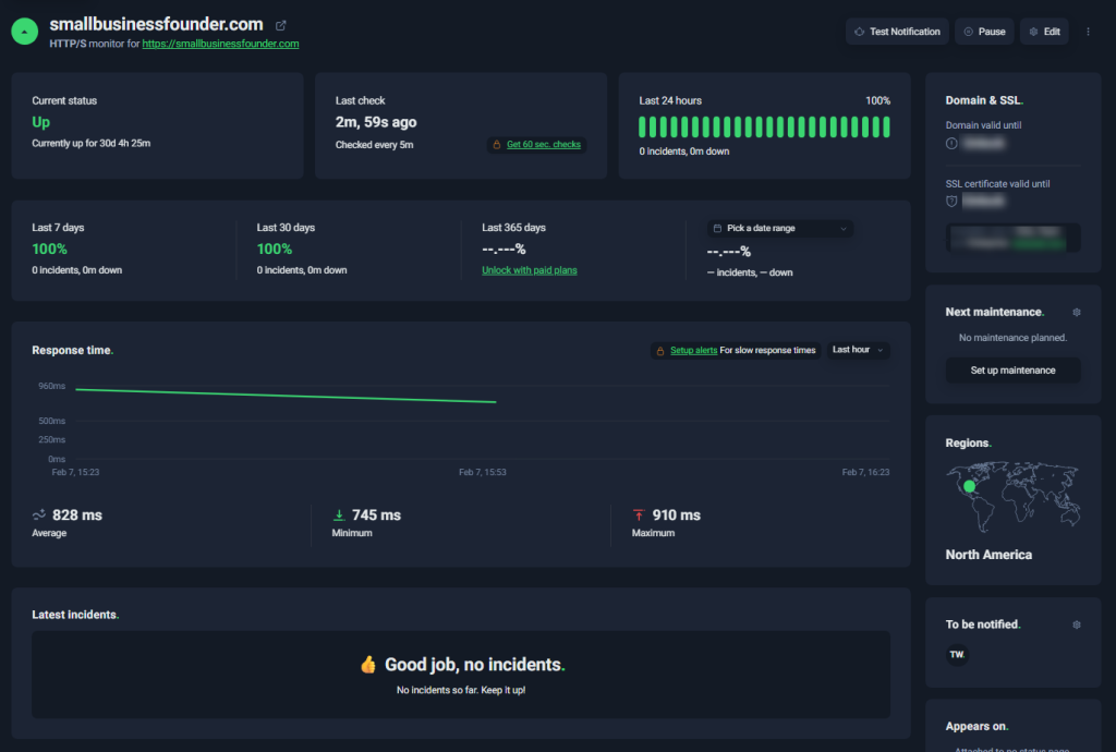 Gestione el tiempo de actividad de su pequeña empresa con uptimerobot